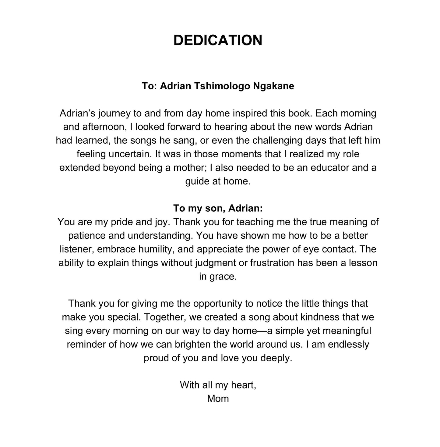 Adrian's Big Day at Daycare - Adrian's Adventure Books