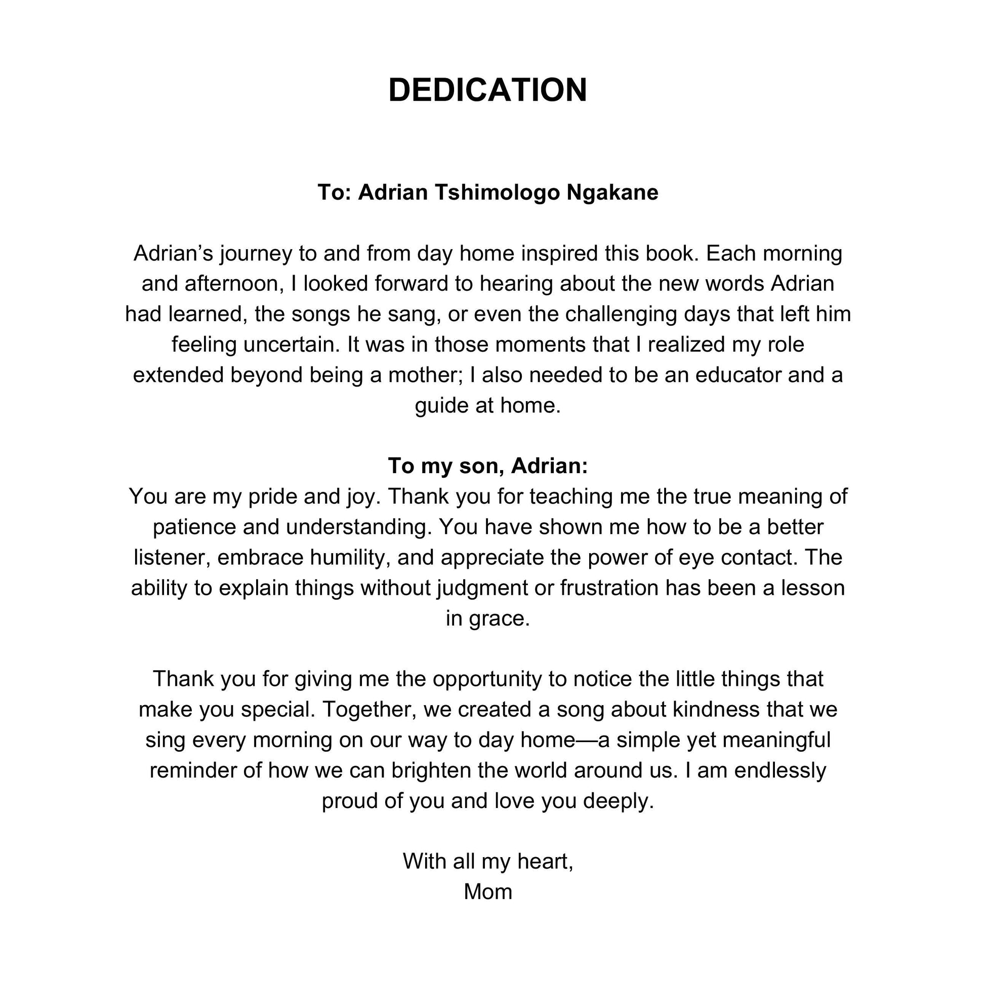 Adrian's Big Day at Daycare - Adrian's Adventure Books